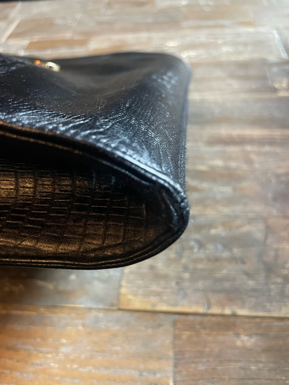 Vintage Austin Designs Reptile Skin Embossed Leather Shoulder Bag - Picture 10 of 15